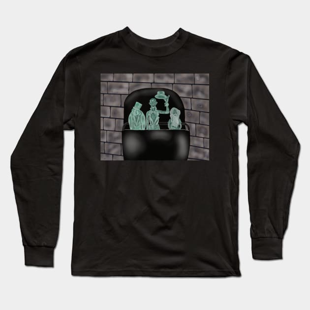 Hitchhiking ghosts Long Sleeve T-Shirt by tesiamarieart